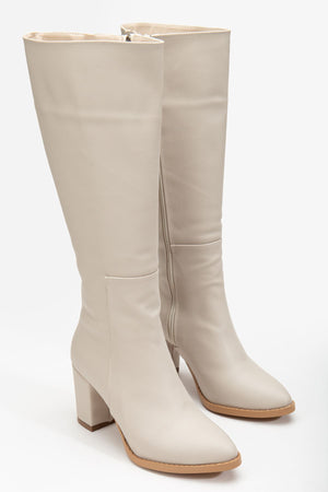 valery topuklu deri çizme - Justyol