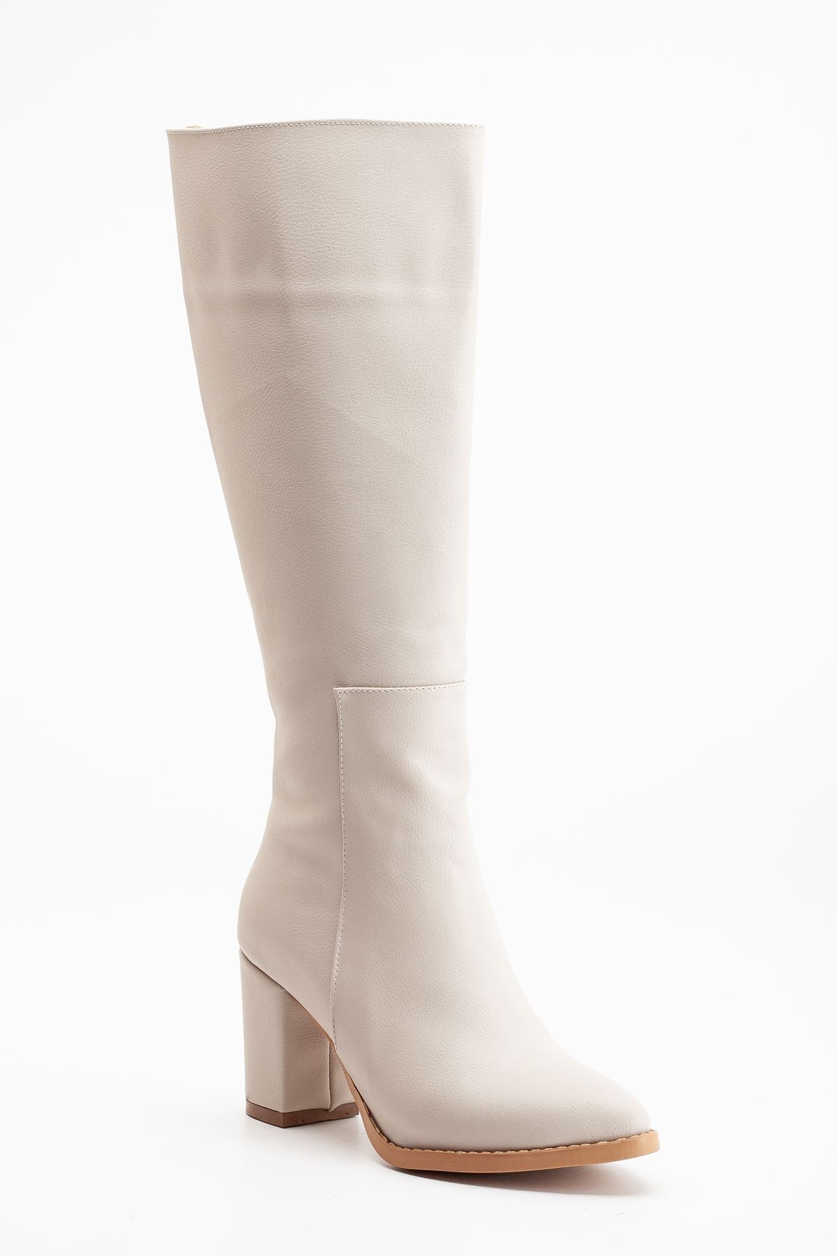 valery topuklu deri çizme - Justyol