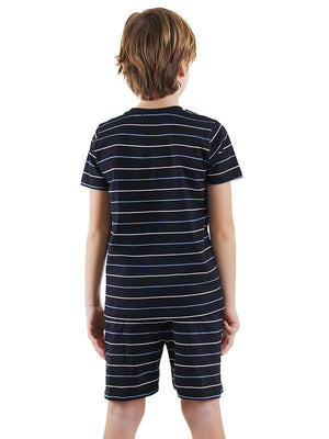 yelken erkek çocuk çizgili pijama takim - Justyol