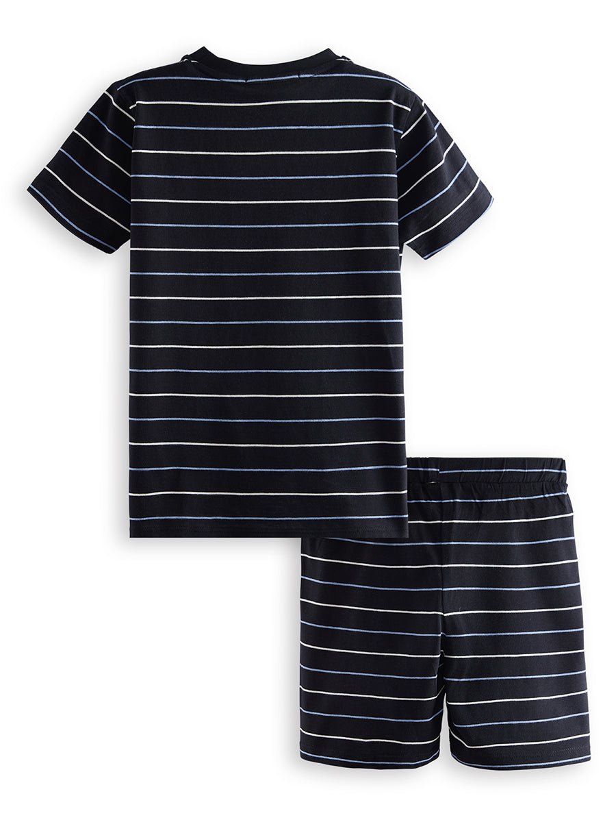 yelken erkek çocuk çizgili pijama takim - Justyol