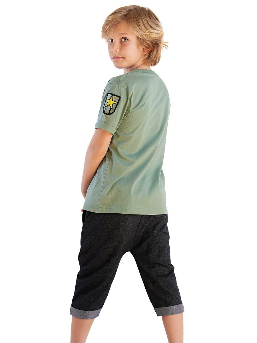 player 8 erkek çocuk t-shirt kapri şort takim - Justyol
