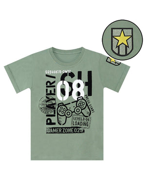 player 8 erkek çocuk t-shirt kapri şort takim - Justyol