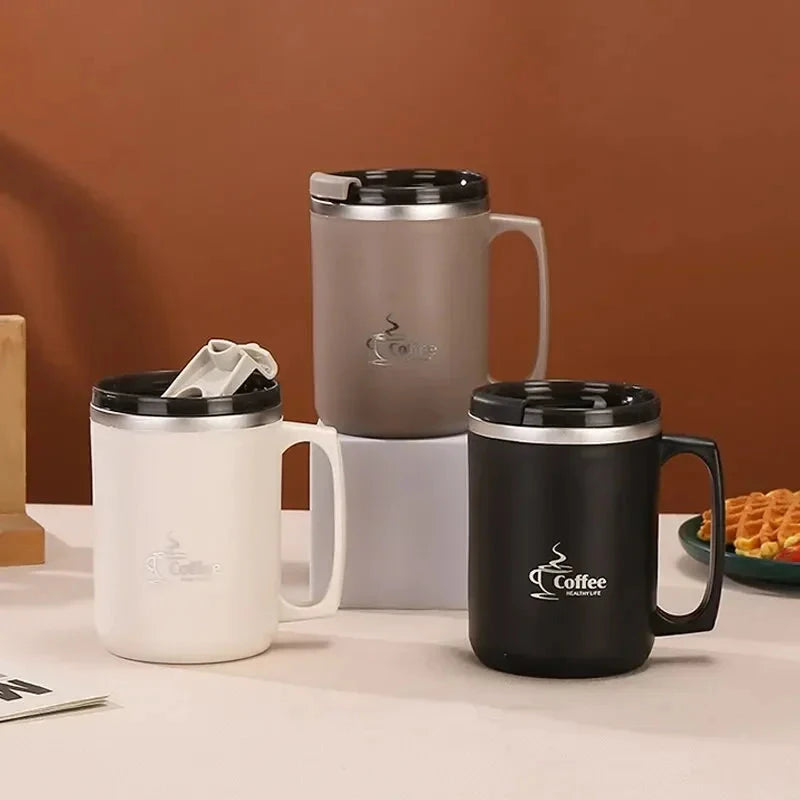 New Milk Coffee Cup Stainless Steel Double Wall Thermal Insulated Water Cups and Mugs Metal Coffee Cup Mug Bottle hydro flask MU Group