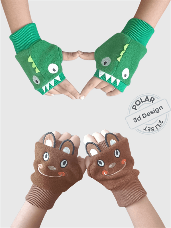 ayi&timsah 2li polar imaj eldiven - Justyol