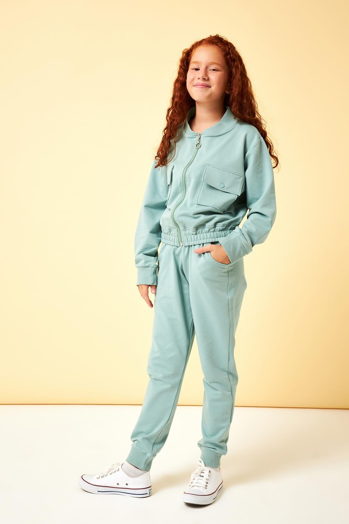 cep detayli mevsimlik kiz çocuk okul takimi - Justyol