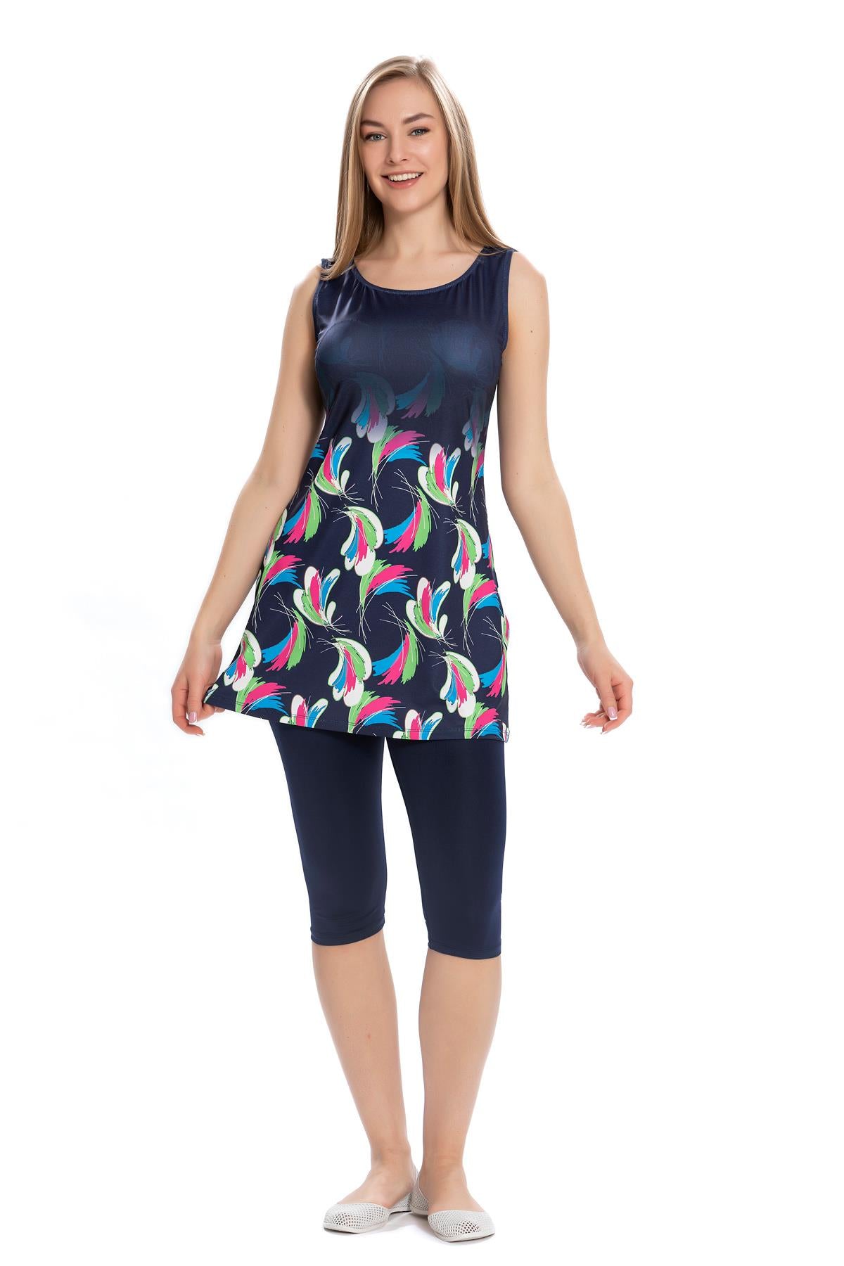 kolsuz tesettür mayo likralialt detay - Justyol