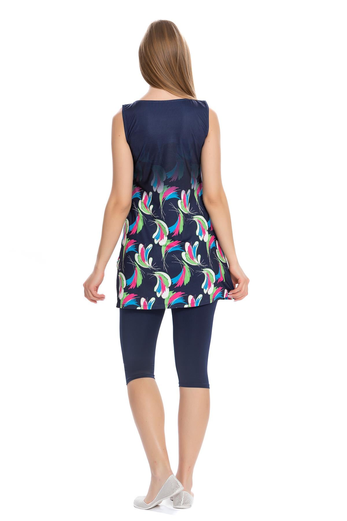 kolsuz tesettür mayo likralialt detay - Justyol