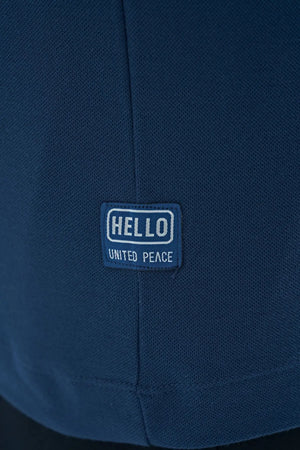 yazi nakişli baski detayli standart kalip polo yaka erkek t-shirt - 88239 - Justyol