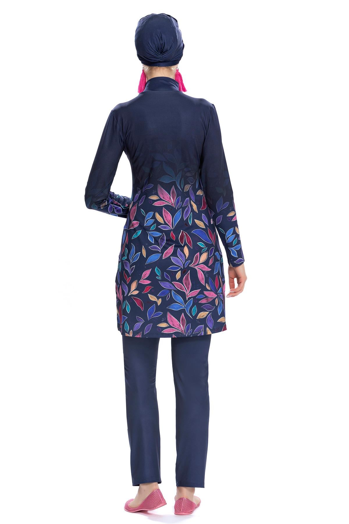 starinci uzun kollu tam kapali likra tesettür mayo - Justyol