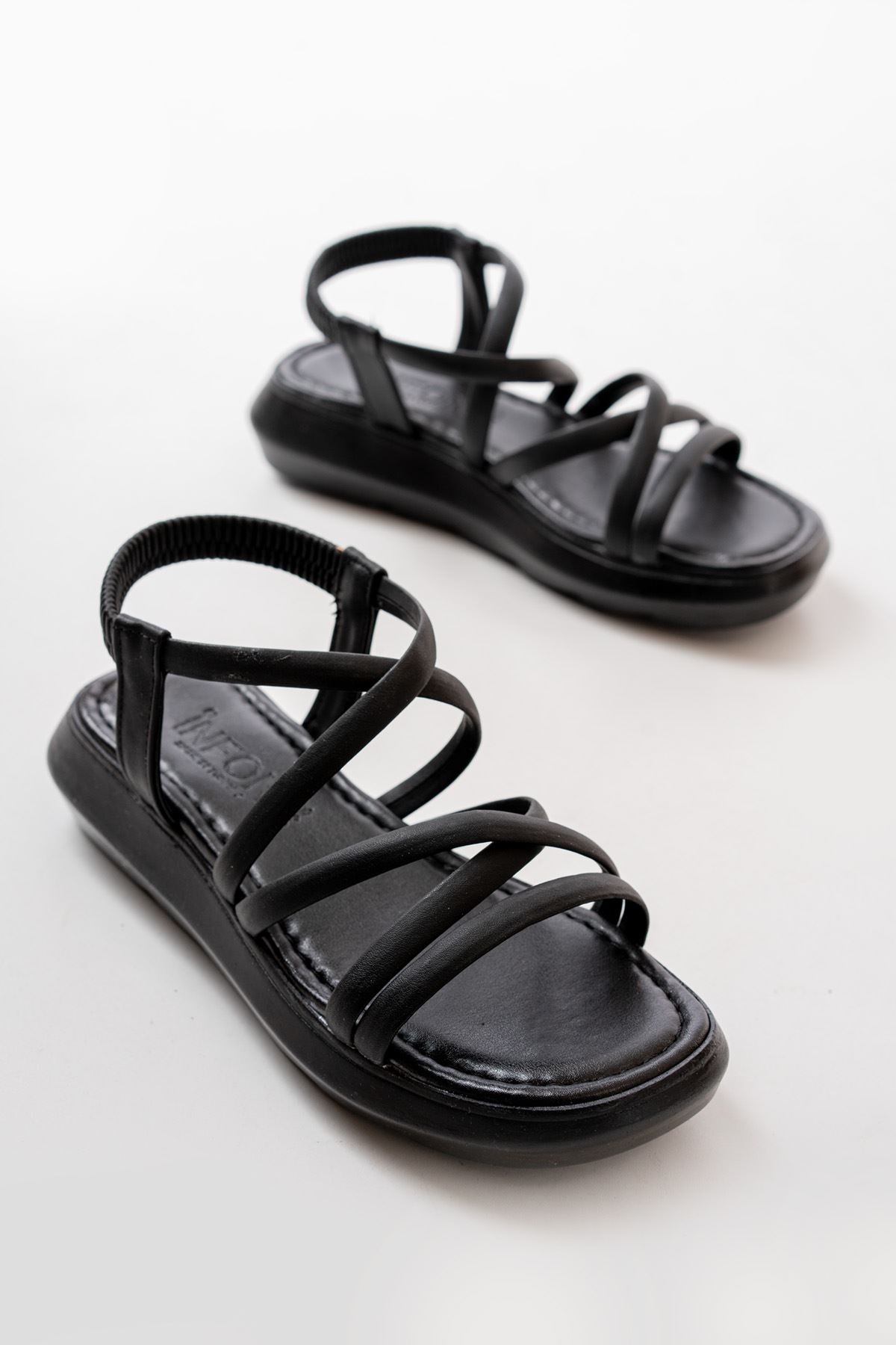 841 - 841lastikli günlük kadin sandalet - Justyol