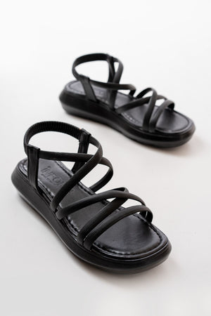 841 - 841lastikli günlük kadin sandalet - Justyol
