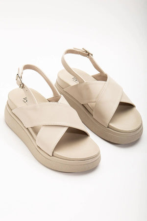 24422 - 1164dolgu topuk kadin sandalet - Justyol