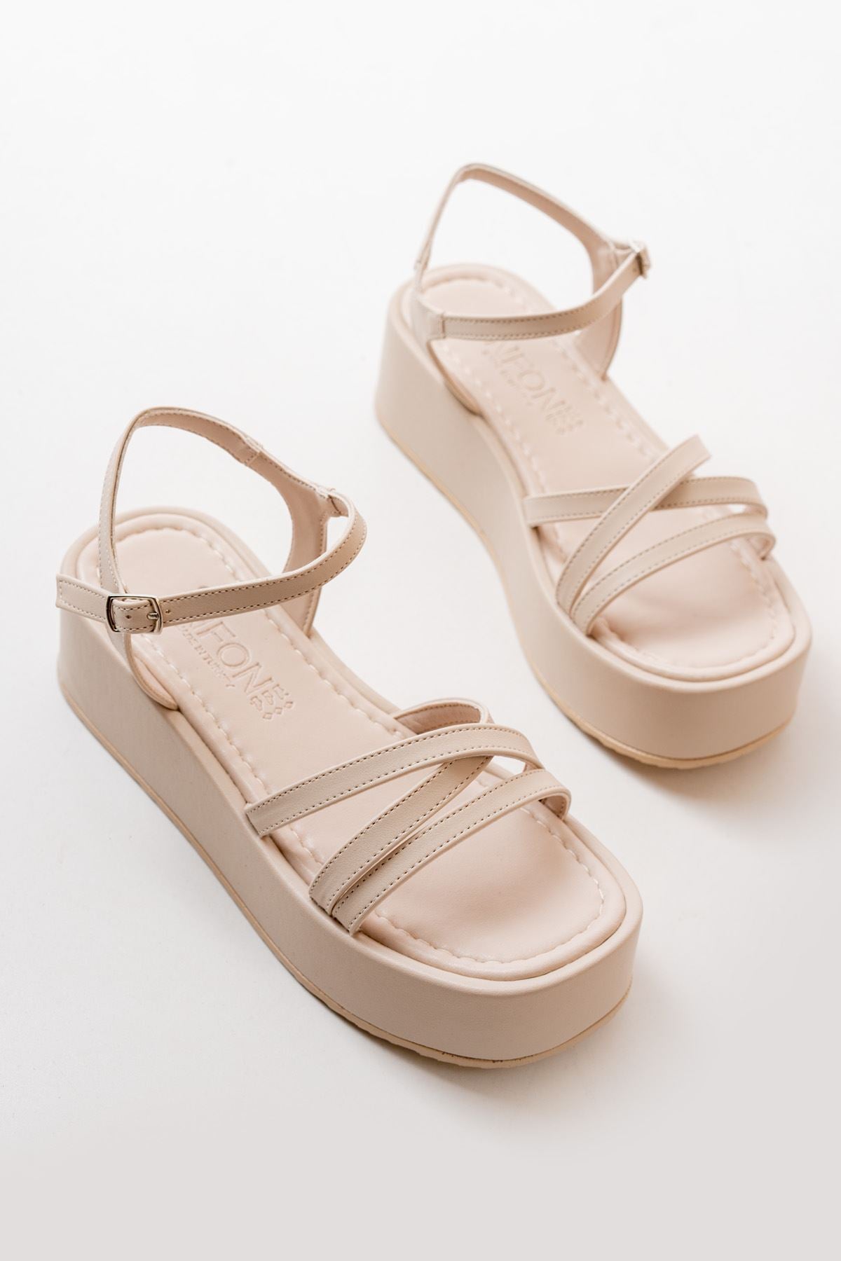 861 - 1016dolgu kadin sandalet - Justyol