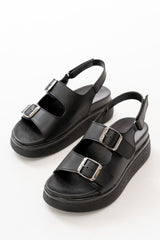 24422 - 1185dolgu topuk kadin sandalet - Justyol