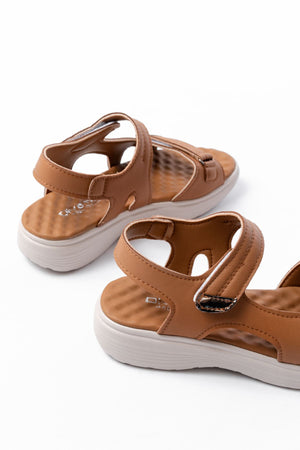 dm - 363baret cirtli dikişli günlük kadin sandalet - Justyol