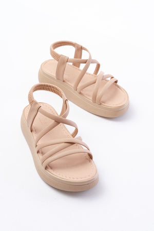24413 - 841 nut dolgu topuk kadin sandalet - Justyol