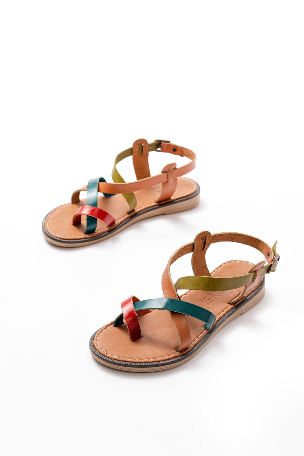 205 - 08ortopedik hakiki deri kadin sandalet - Justyol
