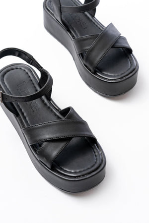 861 - 1005günlük çapraz dolgu topuk kadin sandalet - Justyol