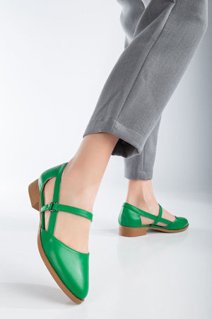 mary kisa topuk ayakkabi mint - Justyol