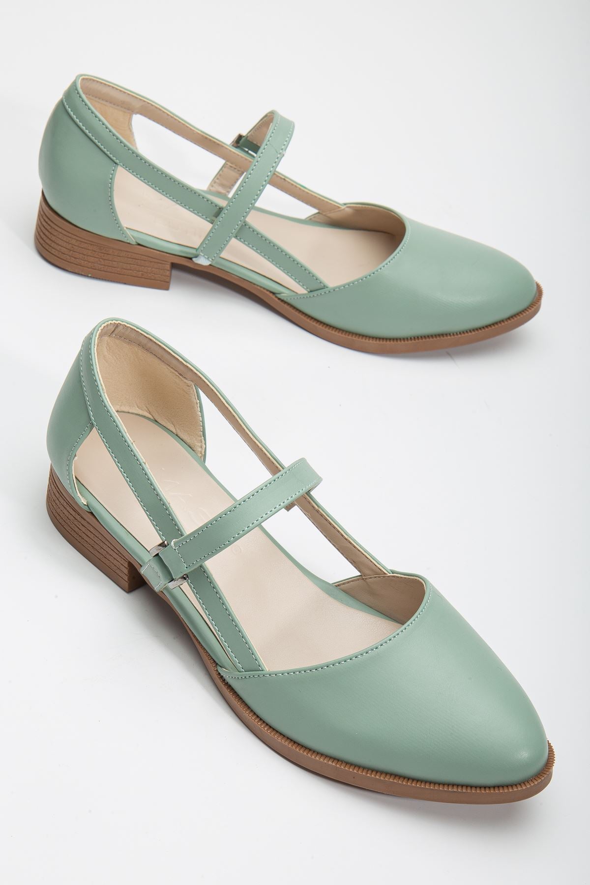 mary kisa topuk ayakkabi mint - Justyol
