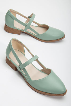 mary kisa topuk ayakkabi mint - Justyol