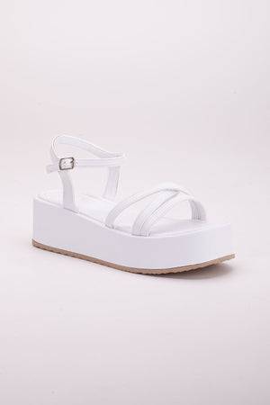 tello dolgu topuk sandalet saks - Justyol