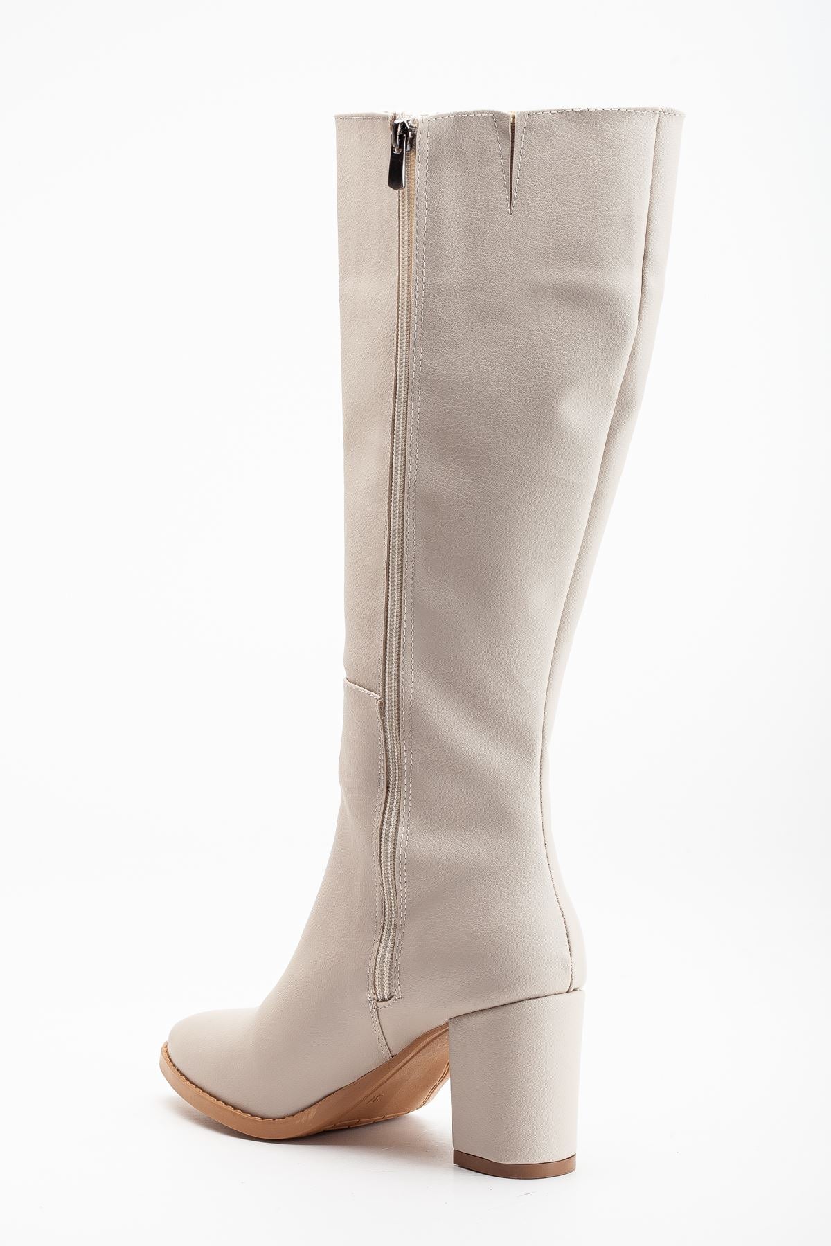 valery topuklu deri çizme - Justyol