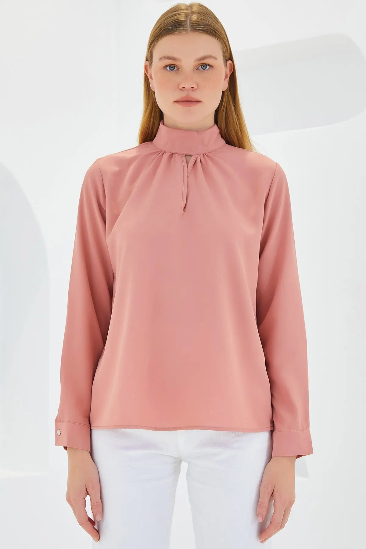 0418 pencere detayli bluz - Justyol