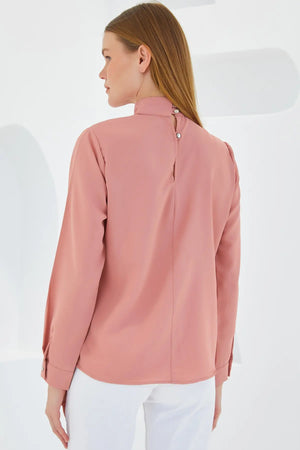 0418 pencere detayli bluz - Justyol