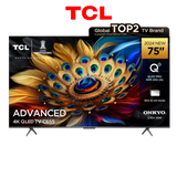 TV TCL 43″ QLED Google TV, image détaillée et compatibilité avec assistants vocaux. Digitronics