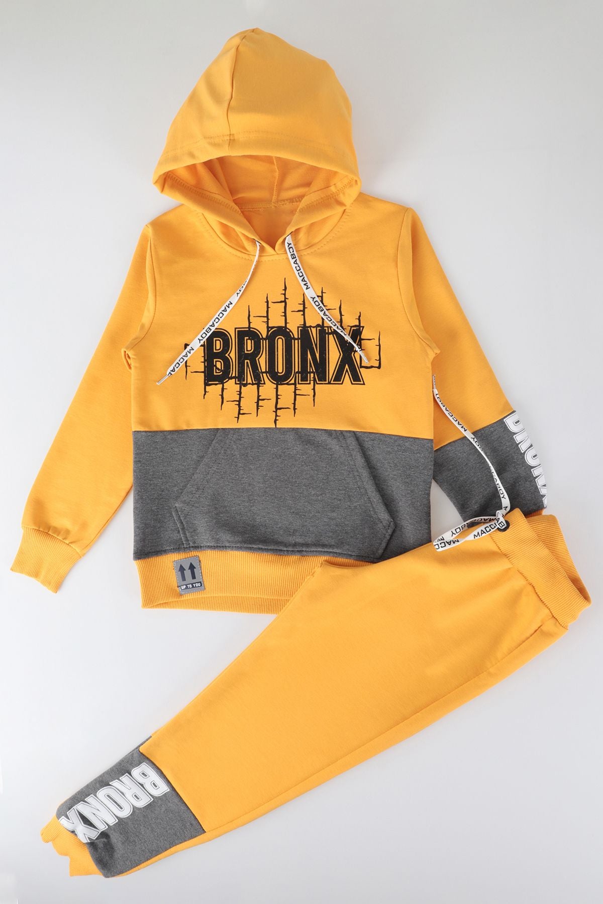 erkek çocuk bronx baskili eşofman takimi ak2235 - Justyol