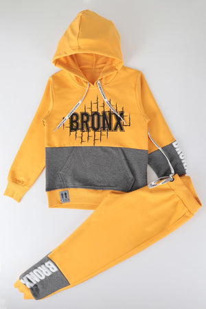 erkek çocuk bronx baskili eşofman takimi ak2235 - Justyol