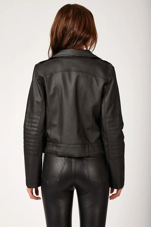 1025 suni deri biker ceket - Justyol