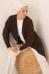 15768 tesettür triko hirka - Justyol