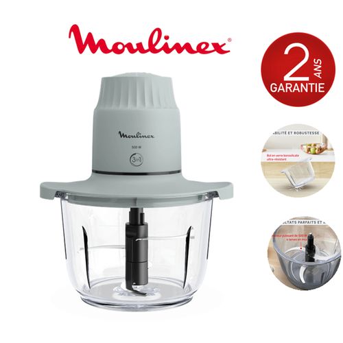 HACHOIR CHOPPEO 3EN1 4LAMES 500W BOL EN VERRE 2L DJ603110 MOULINEX