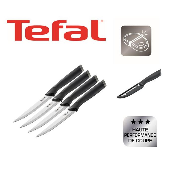 SET 4 COUTEAUX STEACK 11CM COMFORT K221S404 TEFAL