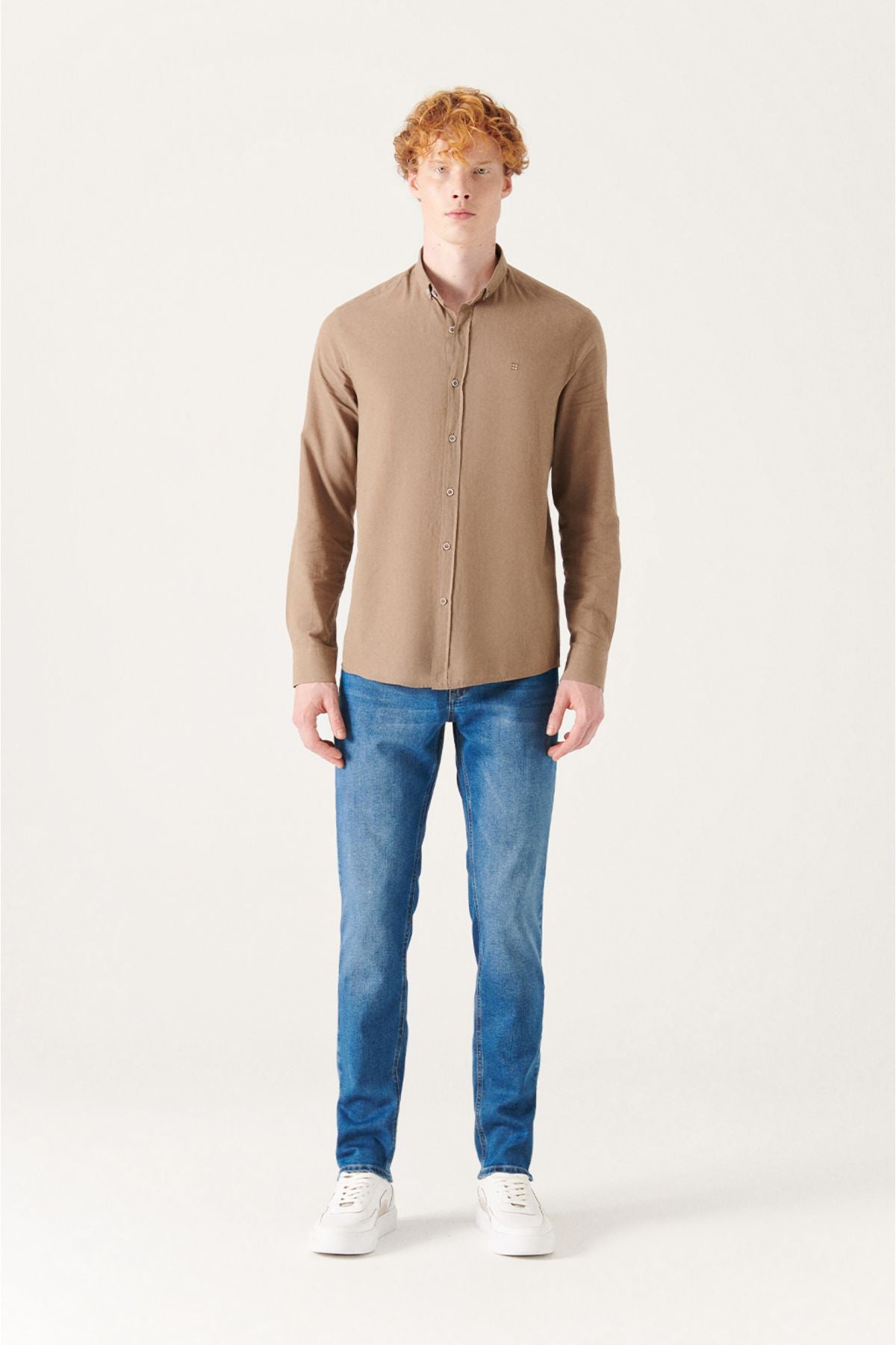 Dobby Basic 5 Pocket Slim Fit Canvas Trousers - Justyol
