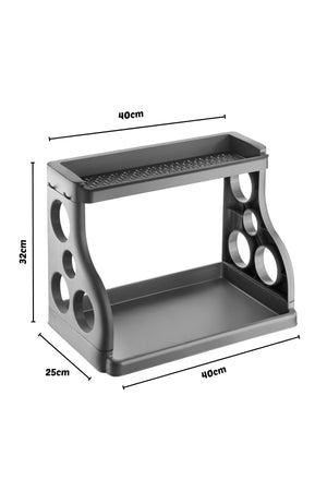 Tezgah Üstü Çok Amaçlı Elegance Organizer / Düzenleyici Antrasit - Justyol