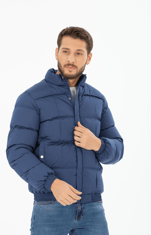 erkek su ve rüzgar geçirmez kişlik şişme spor mont - Justyol