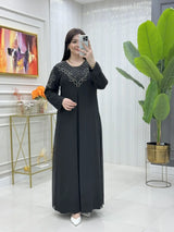 btk alçiçek elbise takim 6588 Butik Kolik