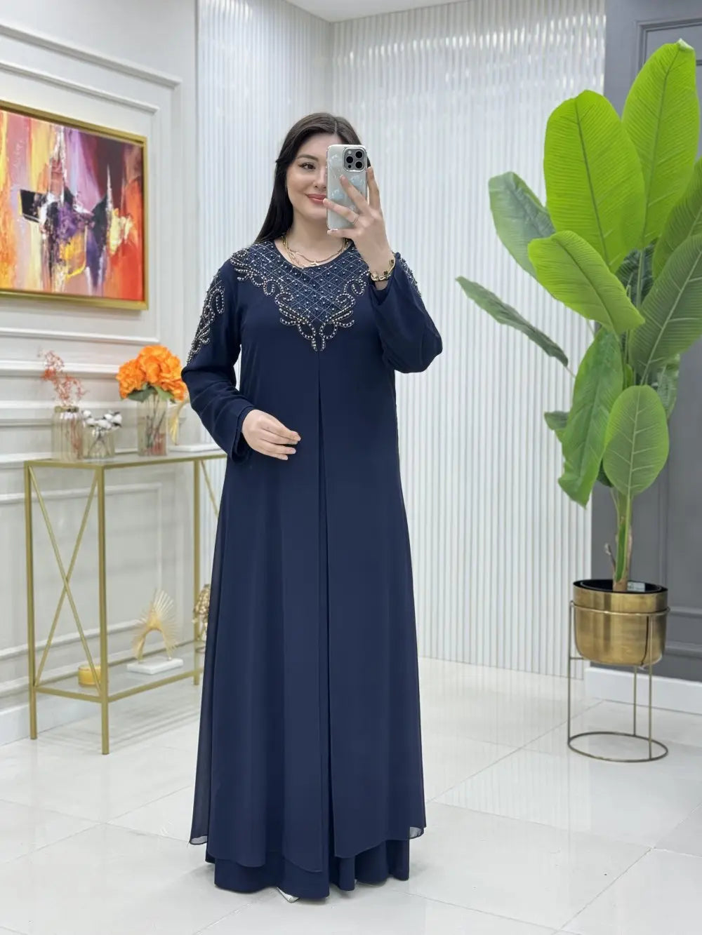 btk alçiçek elbise takim 6588 Butik Kolik