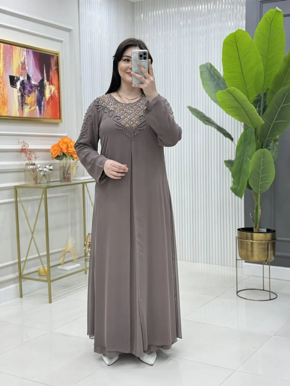 btk alçiçek elbise takim 6588 Butik Kolik