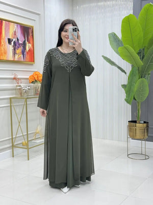 btk alçiçek elbise takim 6588 Butik Kolik