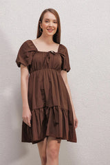 2351 kloş poplin elbise - Justyol