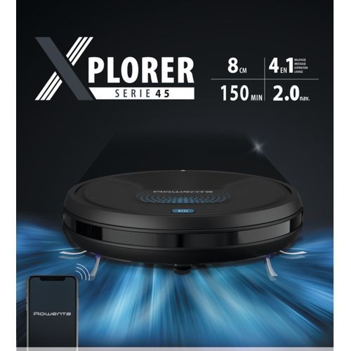 ASPIRATEUR ROBOT LAVEUR X-PLORER SERIE85 RR87C5WH ROWENTA