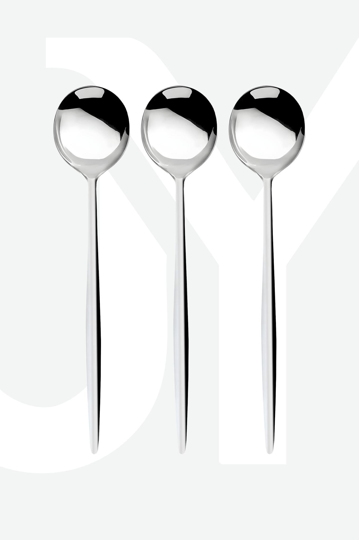 Paris 6'lı Paslanmaz Çelik Tatlı Kaşığı - 18/10 Stainless Steel - Justyol
