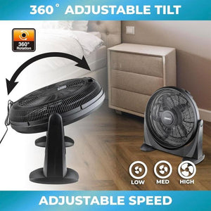 Ventilateur de table compact, idéal pour rafraîchir bureau ou chambre. Digitronics