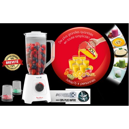 BLENDFORCE XXL 2,8L 600W BLANC 2 ACC LM458110 MOULINEX