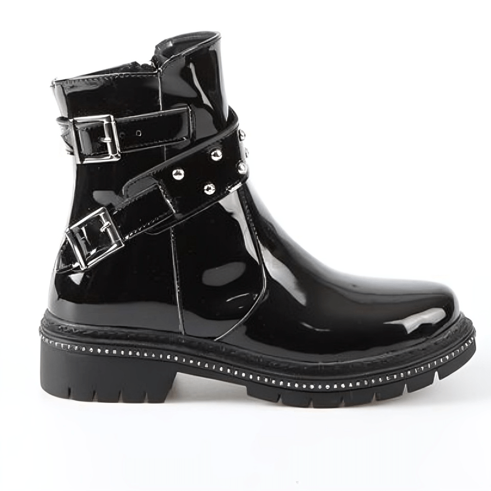 KELLI - Bottines Fille en Noir - 28116 - Justyol