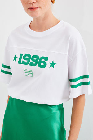 4322 baskili oversize basic tişört - Justyol
